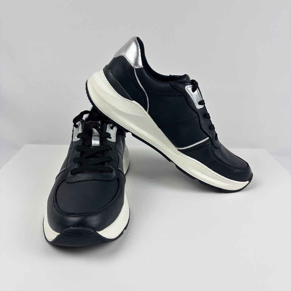 Naturalizer Blossom Black Leather Platform Sneakers Women’s 12M Comfort Shoes - Picture 9 of 10